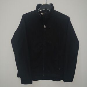 Black Diamond Double Diamond Jacket Womens sz M Black Abstract Rose Scuba Ski